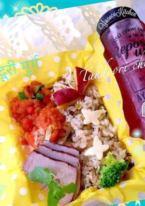 タンドリーチキン、紅茶煮豚、高菜ご飯-レシピのメイン写真