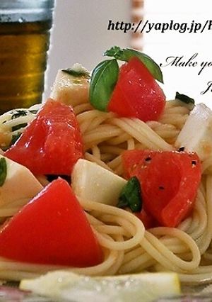 トマト＆モッツァレラ・レモン☆冷製パスタ-レシピのメイン写真