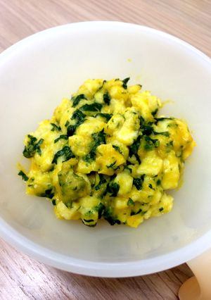 【離乳食後期】かぼちゃのミルクパン粥-レシピのメイン写真