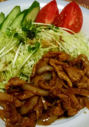 豚焼きでキャベツもりもり（‾～；‾）-レシピのメイン写真