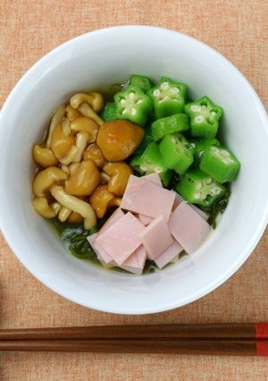 オクラとなめこのネバネバサラダ-レシピのメイン写真