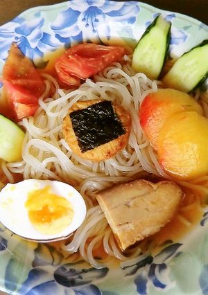 のりっこチキンで、夏休み小学生用冷麺-レシピのメイン写真