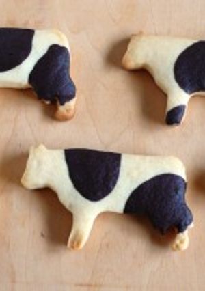 ウシさんクッキー用の生地。(卵不使用)-レシピのメイン写真