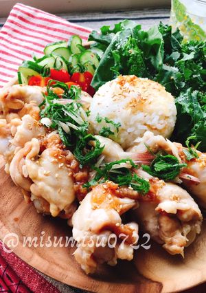 蒸し手羽元の梅肉ソースがけ-レシピのメイン写真