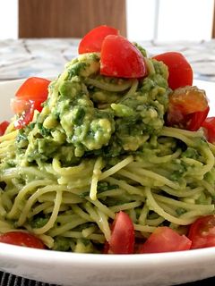 アボカドの和風冷製パスタ-レシピのメイン写真