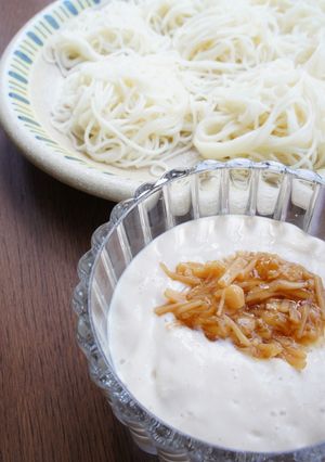 素麺を、とろっとろっ～豆腐ベースつゆで-レシピのメイン写真
