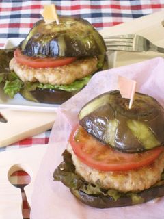 賀茂なすでサンドした『賀茂なすバーガー』-レシピのメイン写真