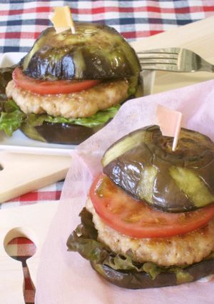 賀茂なすでサンドした『賀茂なすバーガー』-レシピのメイン写真