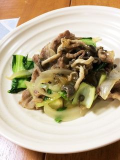 豚肉とチンゲン菜の中華風炒め-レシピのメイン写真