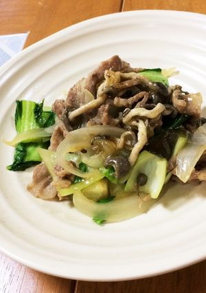 豚肉とチンゲン菜の中華風炒め-レシピのメイン写真