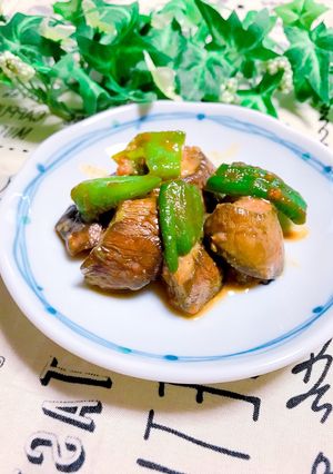 すぐでき♡茄子とピーマンの胡麻味噌炒め-レシピのメイン写真