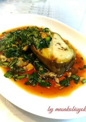 なすのお肉を挟み・蒸し物・ヘルシー-レシピのメイン写真
