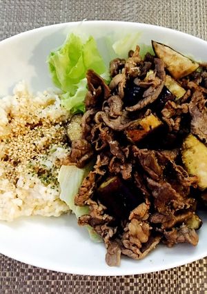 ラム肉とナスの炒め物-レシピのメイン写真