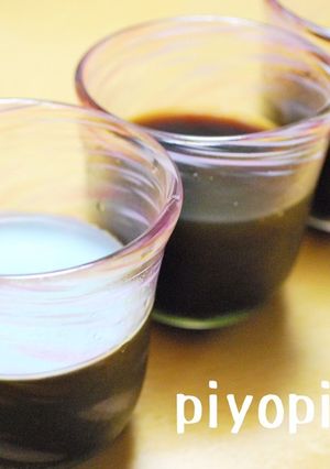アガーでコーヒーゼリー★自家製練乳と共に-レシピのメイン写真