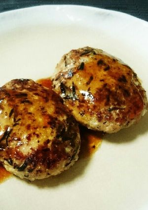 簡単☆豚肉とひじきのハンバーグ-レシピのメイン写真