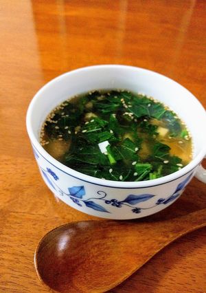 モロヘイヤと豆腐のスープ-レシピのメイン写真