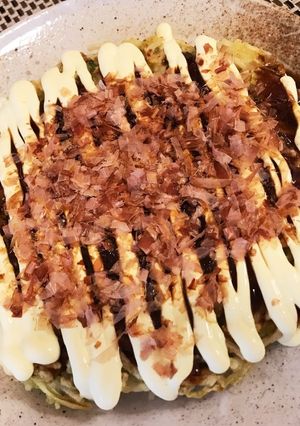 残った麺をリメイク！もちもちお好み焼き-レシピのメイン写真