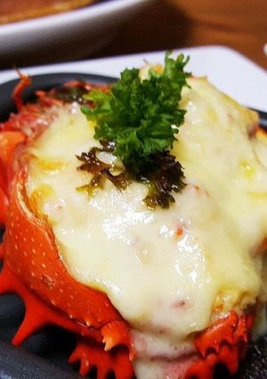 チーズたっぷりカニの甲羅焼き-レシピのメイン写真