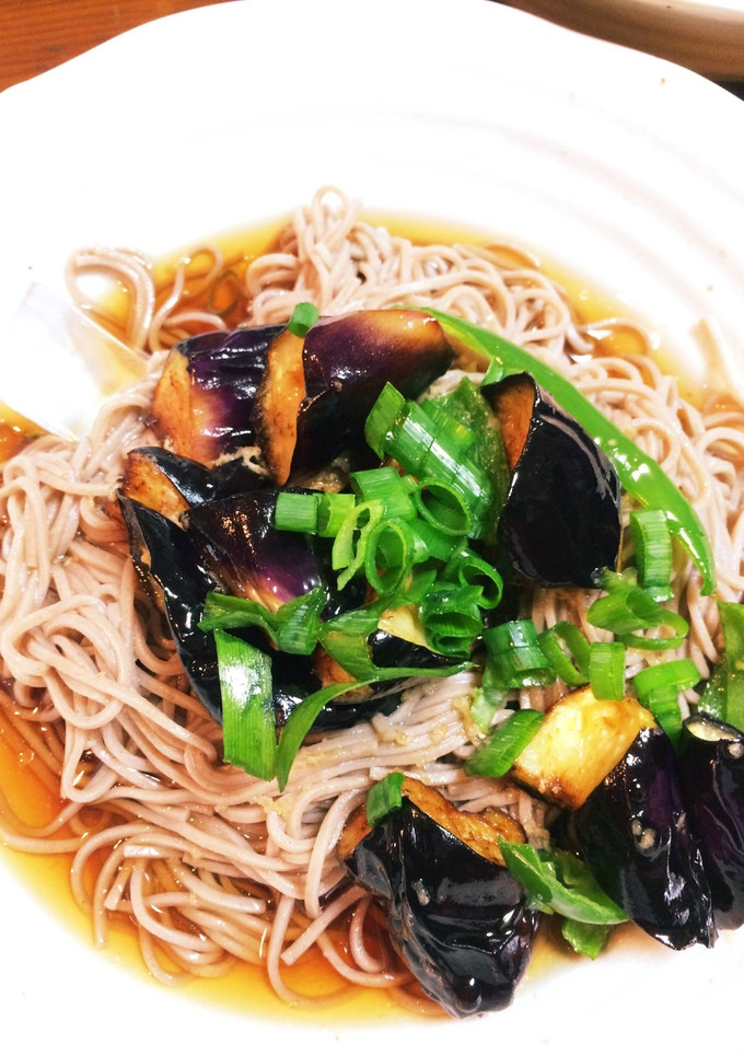ナスの揚げ浸しひんやりざる蕎麦-レシピのメイン写真