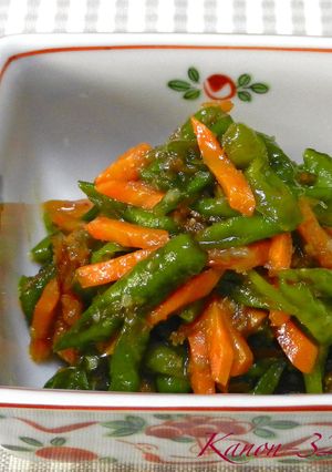 大量消費に！長シシトウと人参の味噌炒め煮-レシピのメイン写真