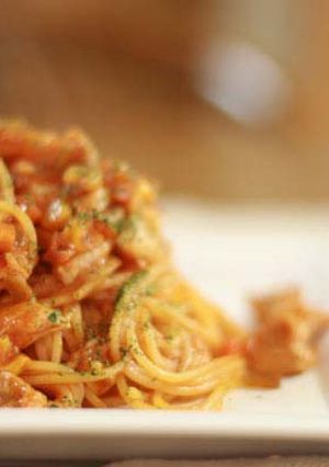 楽ちんトマトソースパスタ♪-レシピのメイン写真