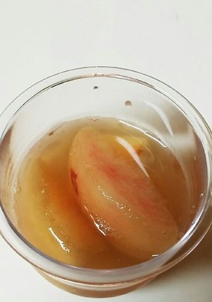 桃のい・ろ・は・す炭酸漬け　簡単-レシピのメイン写真