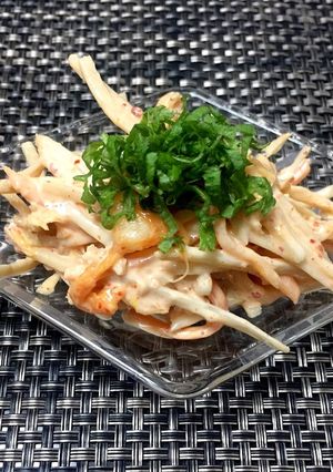 大人向け♡キムチ入りごぼうサラダ-レシピのメイン写真