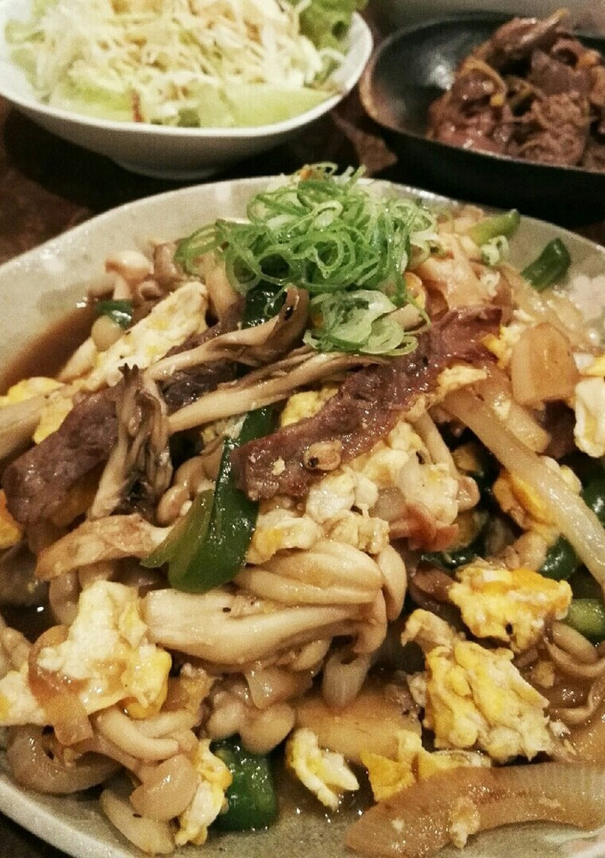 牛肉ときのこのオイスターソース炒め-レシピのメイン写真