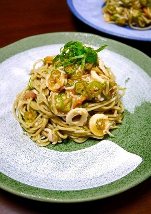 簡単ヘルシー！和えるだけ☆夏パスタ風蕎麦-レシピのメイン写真