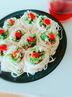 胡麻油が隠し味。ひと口そうめん。-レシピのメイン写真