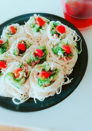 胡麻油が隠し味。ひと口そうめん。-レシピのメイン写真