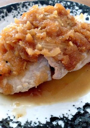 カツオのステーキ★さっぱり玉ねぎソース♪-レシピのメイン写真