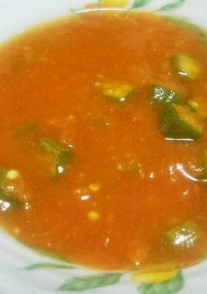 トマトとオクラのカレースープ-レシピのメイン写真