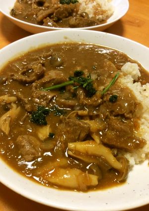 圧力鍋で牛スジ肉のカレーライス-レシピのメイン写真