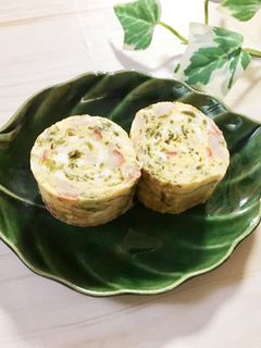 味付け不要めかぶと蟹カマのとろとろ卵焼き-レシピのメイン写真