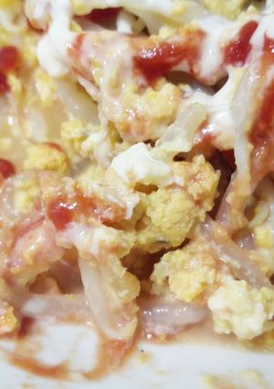卵ともやしとチーズの炒め物＠油使わない-レシピのメイン写真