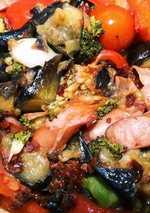 夏野菜行平鍋でアヒージョ-レシピのメイン写真