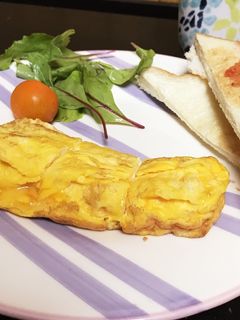 ふんわり甘い、基本の玉子焼き♪-レシピのメイン写真