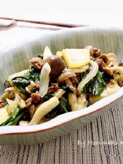 じゃが芋と空心菜のオイスター炒め-レシピのメイン写真