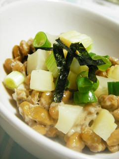 新食感♡♥ネバ~コリ~♬♫納豆&たくあん-レシピのメイン写真