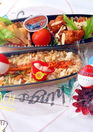 sunnybeachなキムチ炒飯 夏弁当-レシピのメイン写真