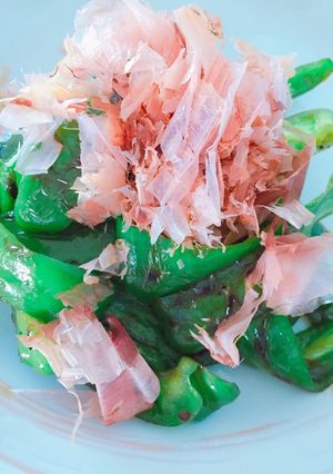 お弁当の一品にどうぞ♬ピーマンおかか炒め-レシピのメイン写真