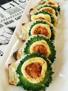 夏野菜ゴーヤのツナマヨキムチのチーズ焼き-レシピのメイン写真