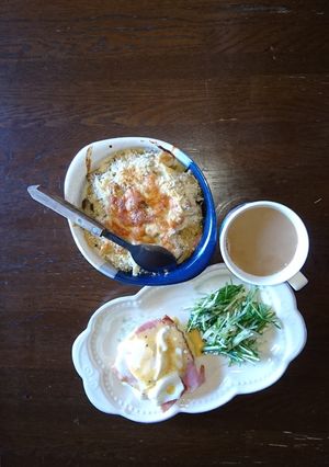 ピリッと鳥とキノコのクリームグラタン　-レシピのメイン写真