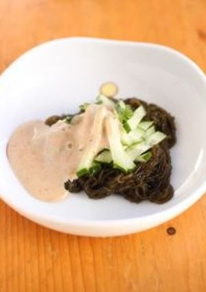 糸島産ふともずくゴマドレサラダ-レシピのメイン写真