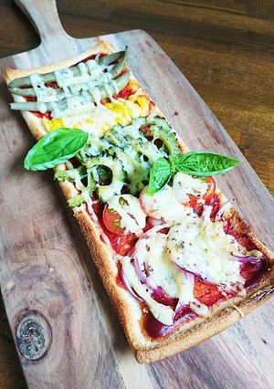 パンの耳de夏野菜ボート-レシピのメイン写真