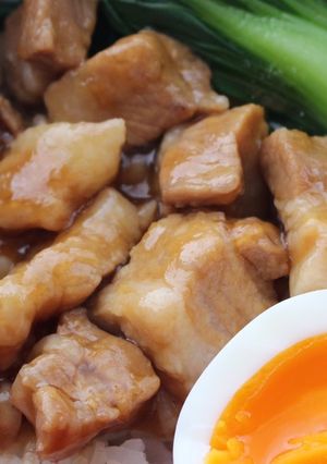 絶品ルーロー飯！ 豚の角煮かけご飯-レシピのメイン写真