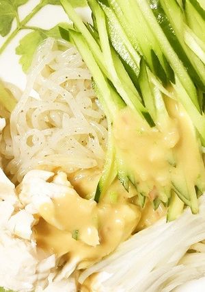 西京味噌胡麻だれの冷麺☆ダイエットに-レシピのメイン写真