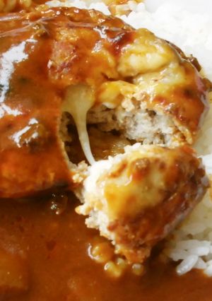 チーズinハンバーグ♪カレーライス！-レシピのメイン写真