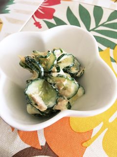 ツナきゅうりサラダ☆カレーマヨ味♪-レシピのメイン写真